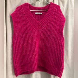 Pink Zara Sweater Vest